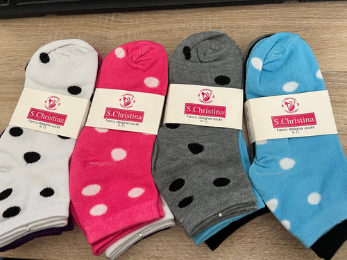S Christina Collection Designer Ankle Sport Socks